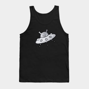 Alien In UFO Tank Top